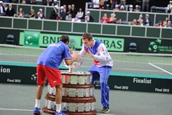 Tomas Berdych and Radek Stepanek (CZE) - WG Final Czech Republic vs Spain