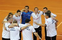 Czech team celebrate