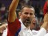 The Serbian team celebrates